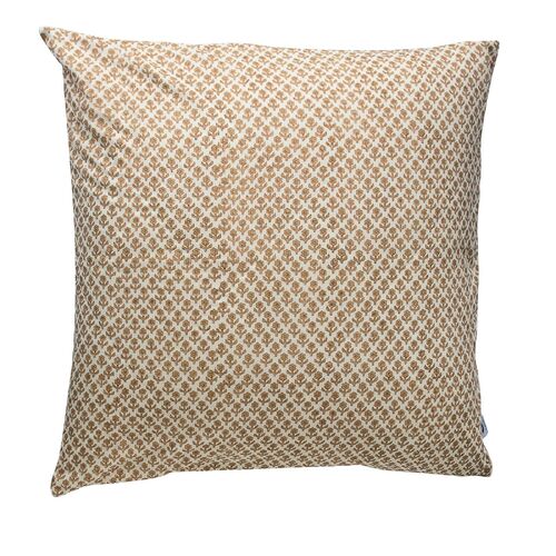 Kolka Quilted Euro Cushion Cover Sham Pillow Case Decorative - Beige - Main Image