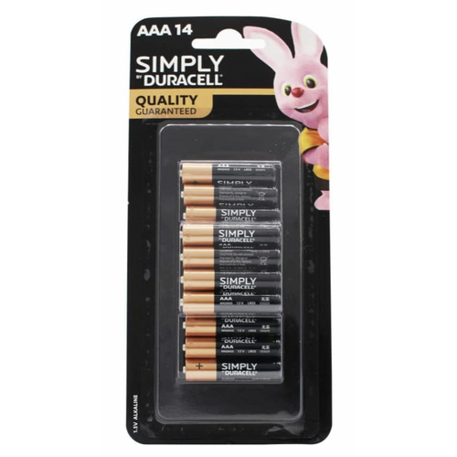 Duracell AAA Simply Batteries 1.5 Volts Alkaline Battery- 1 Pack of 14 - Main Image