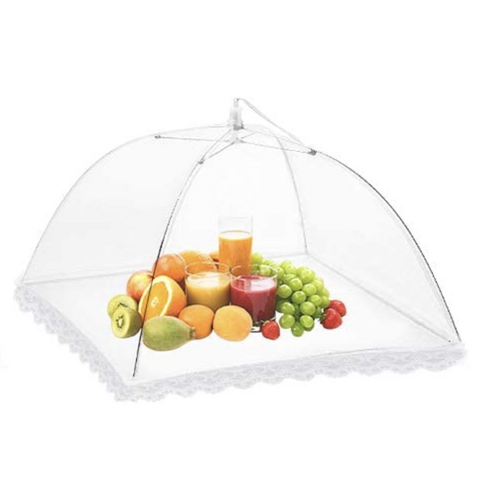 15" MESH FOOD COVER Kitchen BBQ Collapsible Lace Net Insect Fly Wasp Protection - Main Image