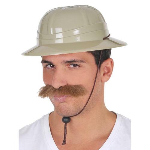 SAFARI HAT Camping Pith Helmet Solid African Hunter Jungle Costume Party - Main Image