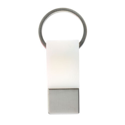 Coda Key Tag Keyring Key Ring School Bag Badge Luggage ID Travel Keychain - White - Main Image