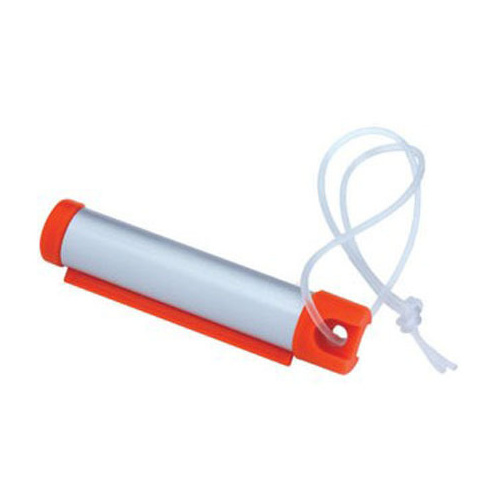 Funky Luggage Cylinder Tag Rollout Label for Address Details - Silver/Orange - Main Image