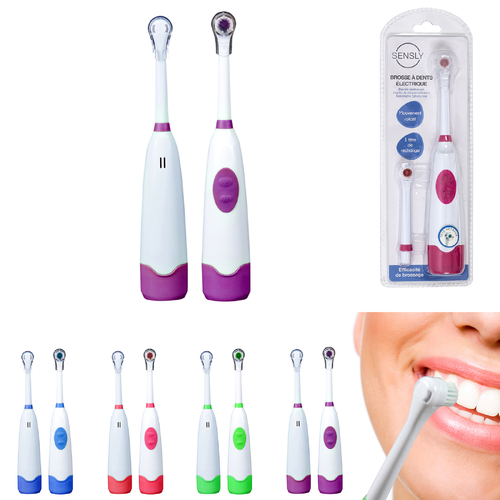 SENSLY Electric Toothbrush Dual Battery Operated Adults - Assorted Colours - Main Image