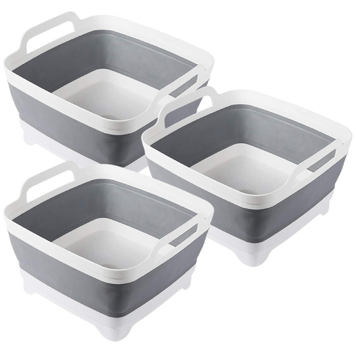 3x Collapsible Strainer Foldable Fruit Veggies Wash Colander Storage Basket - Main Image