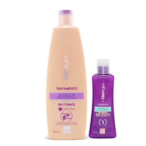 L'mar Lisstyle Alisador Pro-Repair 2-Step Keratin Hair Straightening Treatment Kit - Main Image