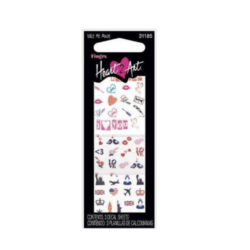 Fing'rs Pk3 Heart 2 Art Nail Art Stickers 101 31185 (Carded) - Main Image
