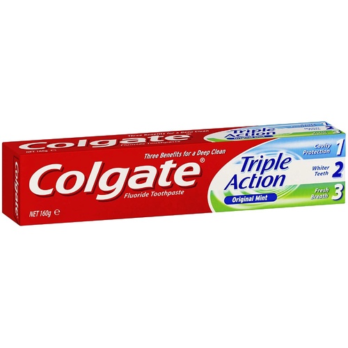 Colgate Triple Action Cavity Protection Whitening Toothpaste Original 160g - Main Image