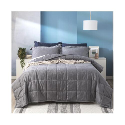 D'Decor Queen Home Paisley 500 TC Cotton Jacquard Comforter Set Slate - Slate - Main Image