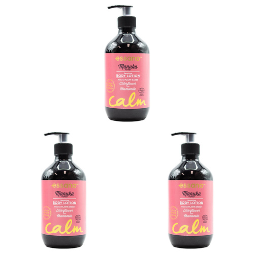 3x Essano 400ml Manuka Honey Sensitive Body Lotion Moisturiser - Main Image
