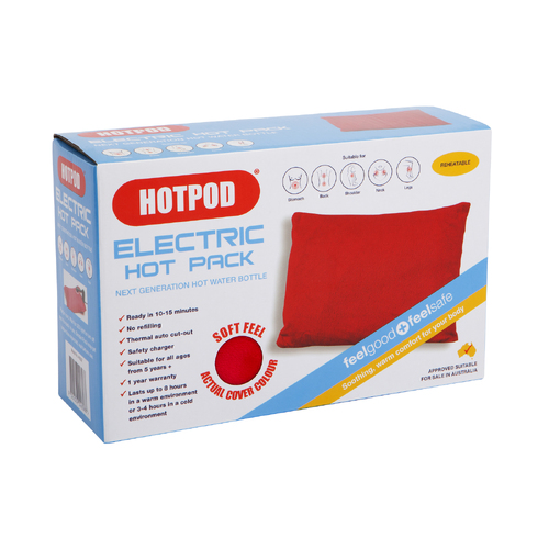 HOTPOD Electric Hot Pack Water Bottle Reheat-able Pillow Pad Sleep Aid - Safety Approved - Main Image