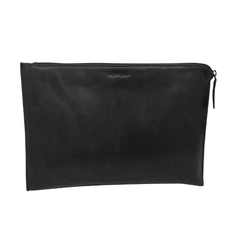 Futura Mens Document Satchel College School Office Travel Bag - Black - Main Image