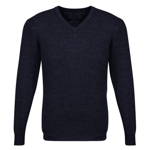Mens Advatex Varesa Wool Pullover Jumper Cardigan - Navy - M - Main Image