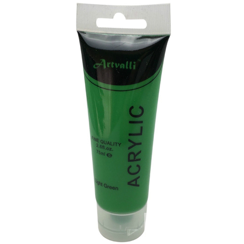 ARTISTS ACRYLIC PAINT Craft 75ml Tube Non Toxic Paints Water Based - Light Green - Main Image