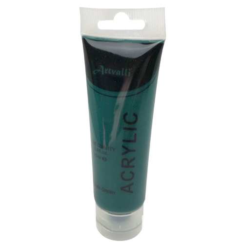 ARTISTS ACRYLIC PAINT Craft 75ml Tube Non Toxic Paints Water Based - Phthalo Green - Main Image