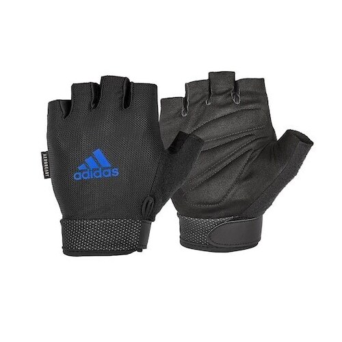 Adidas Adjustable Essential Gloves Weight Lifting Gym Workout Training - Small - Main Image