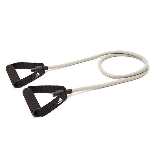 Adidas Resistance Tube Level 2 Band Elastic Yoga Fitness Gym Strap - Grey/Black - Main Image