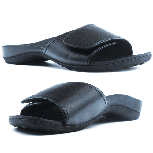 Axign Orthotic Slides Slip On Thongs Slippers Flip Flops - Black - EUR 42 (Mens UK9/Ladies US11) - Main Image