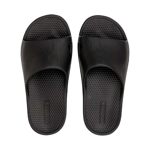 Archline Rebound Orthotic Slides Flip Flop Thongs Slip On Arch Support - Black - Euro 45 - Main Image