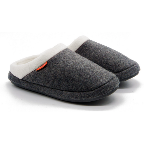 ARCHLINE Orthotic Slippers Slip On Arch Scuffs Orthopedic Moccasins - Grey Marle - EUR 35 - Main Image
