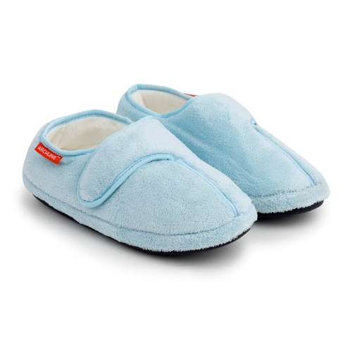 ARCHLINE Orthotic Plus Slippers Closed Scuffs Pain Relief Moccasins - Baby Blue - EU 38 - Main Image