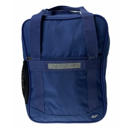 26L Leuts Backpack School Book Library Utility Carry Bag Backpack - Navy - Main Image
