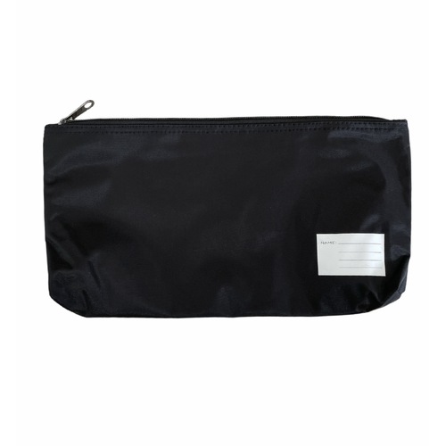 Large Capacity School Stationery Pen Pencil Case Bag - Black - Main Image