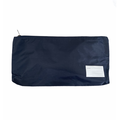 Large Capacity School Stationery Pen Pencil Case Bag - Navy - Main Image