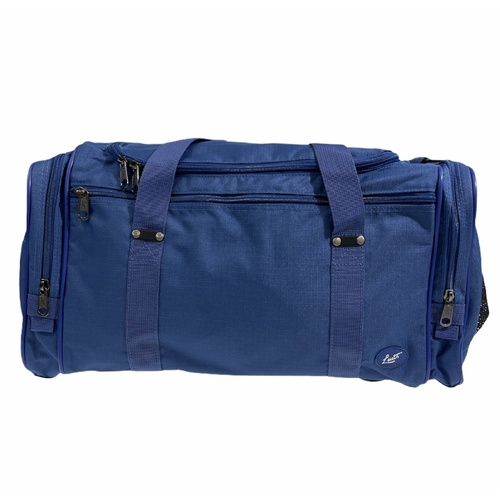 44L Travel Foldable Duffel Bag Gym Sports Luggage Travel Foldaway D-Zip Top School Bags - Royal Blue - Main Image
