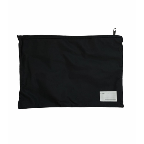 Leuts Twin Zip Jumbo Pencil Case Travel Bag Pouch Storage School Office Pen - Black - Main Image