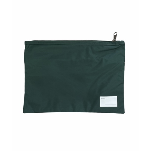 Leuts Twin Zip Jumbo Pencil Case Travel Bag Pouch Storage School Office Pen - Bottle Green - Main Image