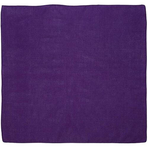 BANDANA Paisley 100% COTTON Head Wrap Durag Bandanna Summer Biker Scarf Mask - Purple (Plain) - Main Image