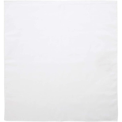BANDANA Paisley 100% COTTON Head Wrap Durag Bandanna Summer Biker Scarf Mask - White (Plain) - Main Image