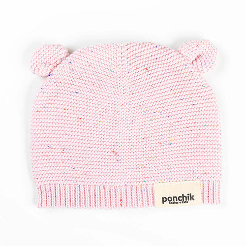 Ponchik Babies + Kids Bear Beanie Hat Warm Winter - Love - 3-12 Months - Main Image