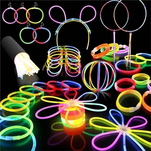 15 GLOW STICKS Party Light Glow In The Dark Rave NECKLACE Disco Bulk - Main Image