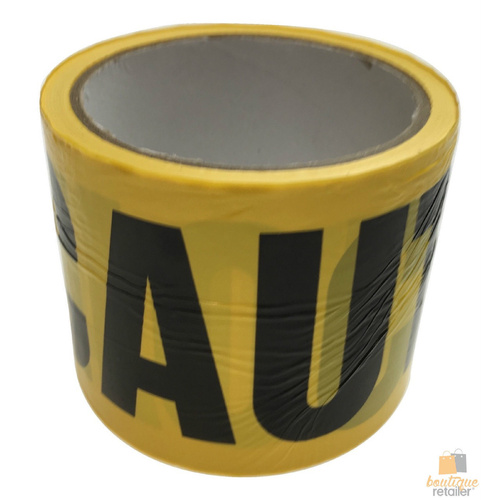3x CAUTION TAPE Yellow Safety Warning Barricade Industrial Strip Non-Stick 20m - Main Image