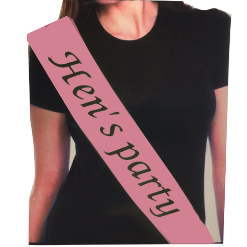 Hen's Night Bridal Sash Bride Happy Birthday 18th 21st Party Night Girls - Main Image