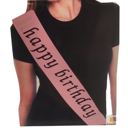 Hen's Night Bridal Sash Bride Happy Birthday 18th 21st Party Night Girls - Main Image