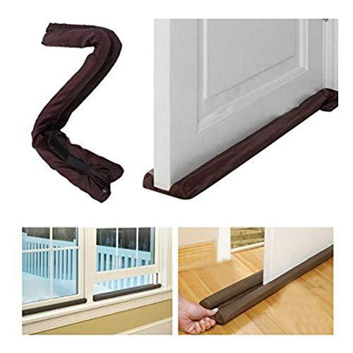 DUAL DRAFT STOPPER Double Sided Snake Wind Air Door Guard Cover Weather Seal - Main Image