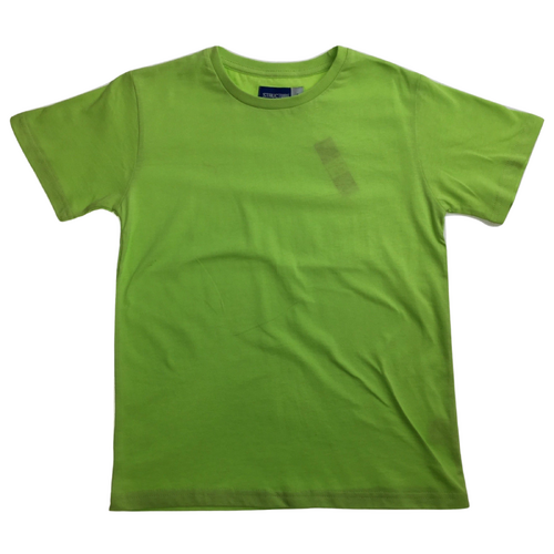 KIDS PLAIN T SHIRT Childrens Child 100% COTTON Boys Girls Basic Blank Tee Top - Lime - 10 - Main Image