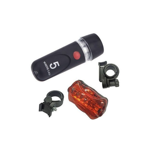 LED BIKE LIGHT SET Bicycle Front Rear Flashlight Torch Headlight Cycling - Main Image