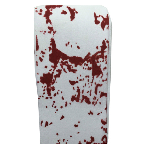 Stay Up OVER THE KNEE SOCKS Stockings Hosiery Party Costume Stockings - Fake Blood Splash (White/Red) - Main Image