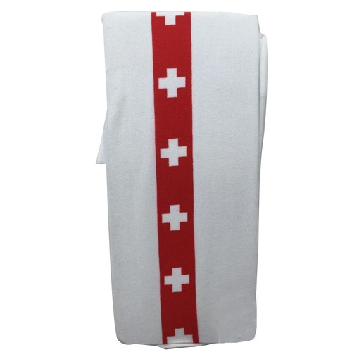 Stay Up OVER THE KNEE SOCKS Stockings Hosiery Party Costume Stockings - Nurse (White/Red) - Main Image