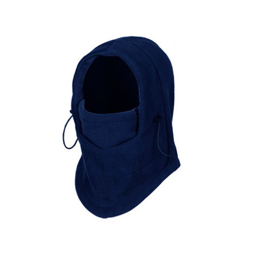 THERMAL FLEECE BALACLAVA Ski Snowboard Motorbike Face Mask Hood Hat Beanie Warm - Navy - Main Image