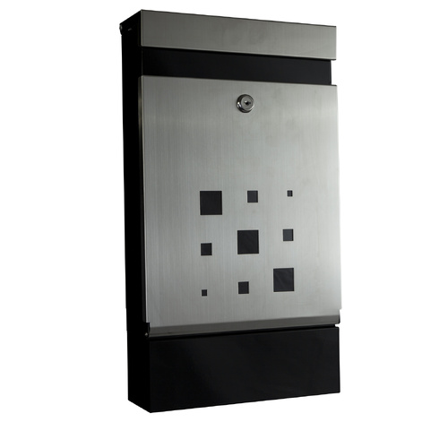 Sandleford  Letter Box Caddy Stainless Steel Lockable Mailbox - Wall Mounted - Main Image