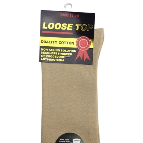 1x Pair COTTON Rich LOOSE TOP SOCKS Dress Medical Circulation Diabetic Comfort -  - - Main Image