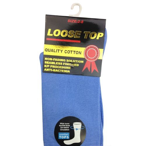 1x Pair COTTON Rich LOOSE TOP SOCKS Dress Medical Circulation Diabetic Comfort -  - - Main Image