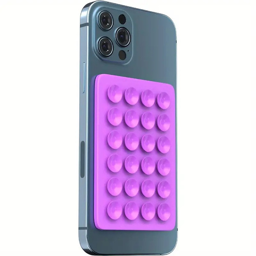 3M Silicone Phone Case Mount Pad Suction Cup Hands Free Holder Adhesive - Purple - Main Image