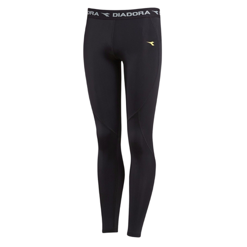 Kids DIADORA Compression Tights Long Johns Running Junior Boys Thermal - Black - 10 - Main Image
