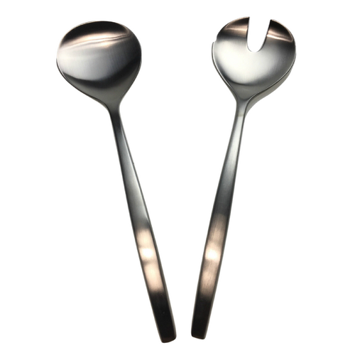 GROSVENOR Chill 2 Salad Servers 18/10 Stainless Steel Spoon Fork CHILL2SS - Main Image