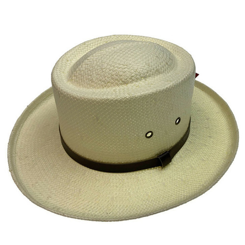 DENTS Paper Straw Hat Wide Brim Sun Beach Gold Cap Summer Natural Protection - Small/Medium - Main Image
